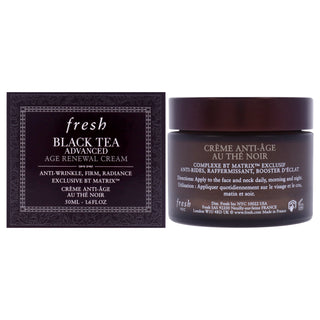 Fresh Black Tea Advanced Age Renewal Cream for Women - 1.7 oz Cream