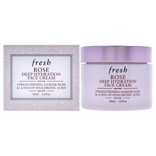 Fresh Rose Deep Hydration Face Cream for Women - 1.6 oz Cream