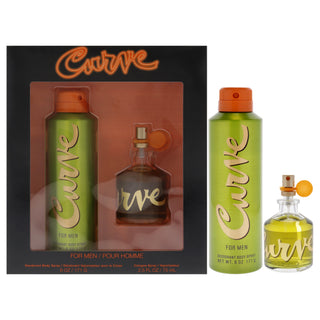 Curve Men 2 Pc Gift Set Cologne Spray and Deodorant Body Spray