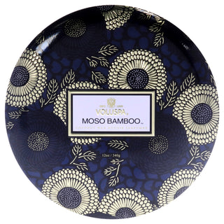 Voluspa Japonica Collection 3 Wick Tin Candle - Moso Bamboo for Unisex - 12 oz Candle