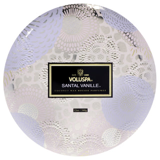 Luxury Japonica Collection 3 Wick Tin Candle - Santal Vanille by Voluspa for Unisex - 12 oz Candle