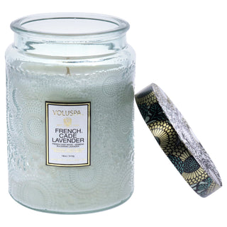 Voluspa Japonica Collection Large French Cade Lavender Candle for Unisex - 18 oz