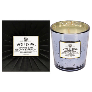 Voluspa Candle Classic in Makassar Ebony and Peach for Unisex - 9 oz Candle
