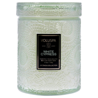 Voluspa Japonica Collection Small White Cypress Candle for Unisex - 5.5 oz