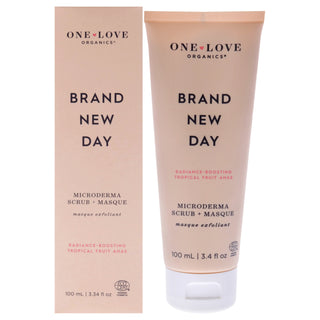 One Love Organics Brand New Day Microderma Scrub Plus Masque by One Love Organics for Women - 3.4 oz Mask