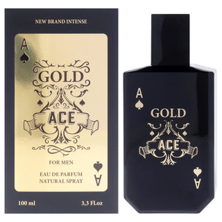 Introducing Intense Gold Ace by New Brand for Men - 3.3 oz EDP Spray - A Luxurious Fragrance for Men
