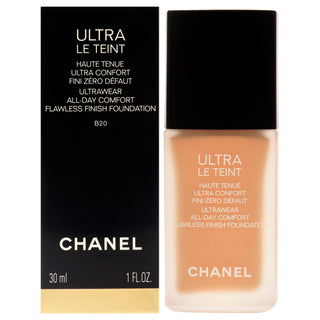 Ultra Le Teint Ultrawear Flawless Foundation - B20 Light Medium Neutral by Chanel for Women - 1 oz Foundation