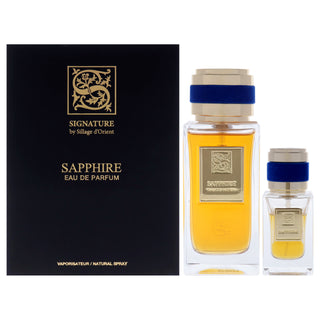 Sapphire by Sillage d'Orient 3 Pc Unisex Gift Set with EDP Spray and Funnel