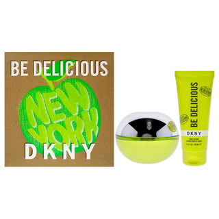 DKNY Be Delicious by Donna Karan for Women - 2 Pc Gift Set 3.4oz EDP Spray, 3.4oz Body Lotion