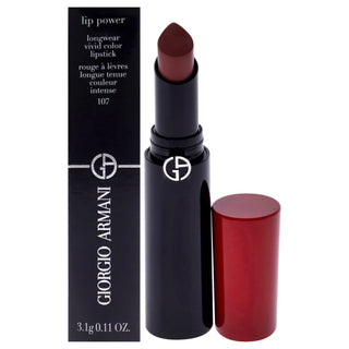 Lip Power Longwear Vivid Color Lipstick - 107 Sensual by Giorgio Armani for Women - 0.11 oz Lipstick