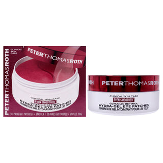 Peter Thomas Roth Even Smoother Glycolic Retinol Hydra-Gel Eye Patches for Women - 60 Pc Patches