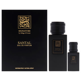 Santal by Sillage d'Orient for Men - 2 Pc Gift Set 3.4oz EDP Spray, 0.5oz EDP Spray