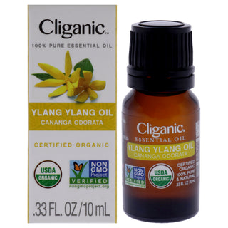 Cliganic Organic Ylang Ylang Oil for Unisex - 0.33 oz | Pure Ylang Ylang Essential Oil