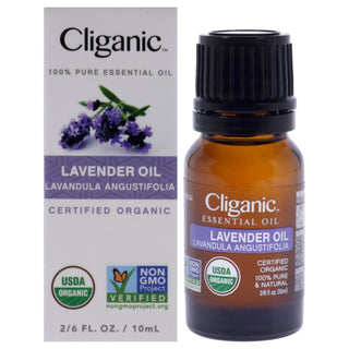 Organic Lavender Oil by Cliganic for Unisex - 0.33 oz - Soothing Aromatherapy Essential Oil for Relaxation and Stress Relief
