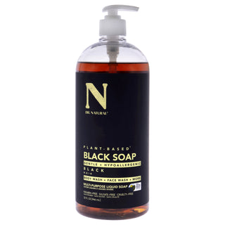Dr. Natural Multi-Purpose Liquid Soap - Black for Unisex - 32 oz - Cleansing and Nourishing Formula