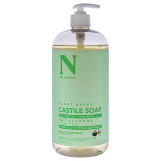 Castile Liquid Soap - Eucalyptus by Dr. Natural for Unisex - 32 oz Soap