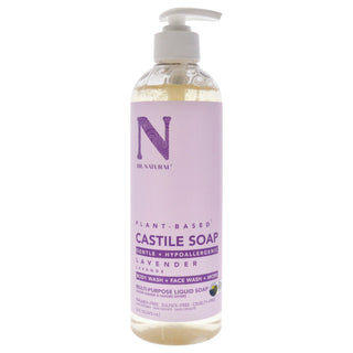 Dr. Natural Castile Liquid Soap Lavender - 16 oz - Gentle, Natural Ingredients for All Skin Types