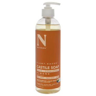 Dr. Natural Castile Liquid Soap - Almond for Unisex - 16 oz Soap - Gently Cleanses and Nourishes Your Skin