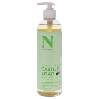 Dr. Natural Castile Liquid Soap - Eucalyptus: All-Natural Body Wash for Men and Women - 16 oz
