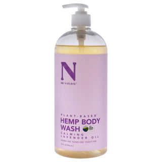 Dr. Natural Hemp Body Wash with Lavender - Large 32 oz Bottle for Men and Women