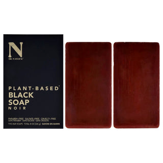 Dr. Natural Black Bar Soap for Unisex - 2 Pack of 8 oz Soap