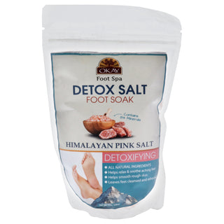 Organic Detox Himalayan Pink Salt Bath Salt for Unisex - 8 oz by Okay