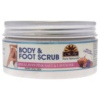 Okay Body and Foot Scrub Himalayan Pink Salt - Lavender for Unisex - 7.25 oz Scrub