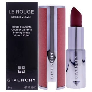 Givenchy Le Rouge Sheer Velvet Matte Lipstick in Neutral Beige - Refillable Lipstick for Women