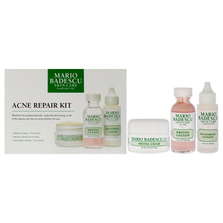 Acne Repair Kit by Mario Badescu for Unisex - 3 Pc 1oz Drying Lotion, 1oz Buffering Lotion, 0.5oz Drying Cream