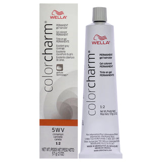 Wella Color Charm Permanent Hair Color Gel in 5WV Cinnamon for Women - 2 oz Hair Color
