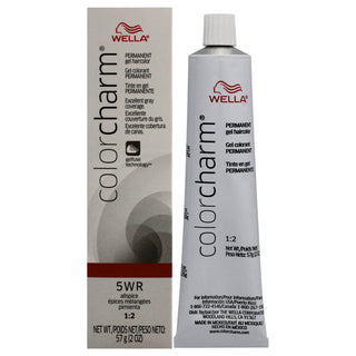 Color Charm Permanent Hair Color Gel - 5WR Allspice by Wella for Women - 2 oz Hair Color