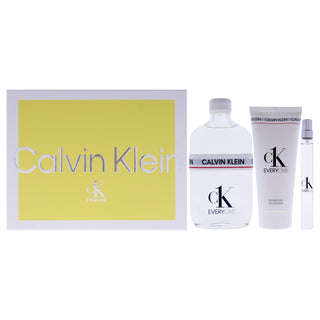 CK Everyone by Calvin Klein for Unisex - 3 Pc Gift Set 6.7oz EDT Spray, 0.33oz EDT Spray, 3.3oz Shower Gel