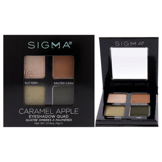 Get the Perfect Fall Look with SIGMA Eyeshadow Quad - Caramel Apple for Women - 0.14 oz