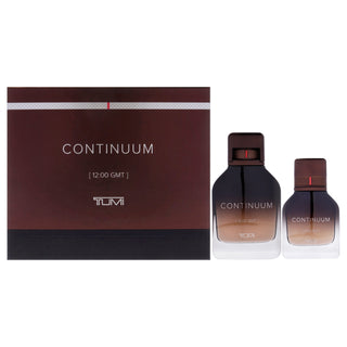Tumi Continuum for Men 2 Pc Gift Set with 3.4oz and 1oz EDP Spray - Long Lasting Fragrance Gift Set for Him