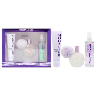 Moonlight by Ariana Grande for Women 3 Pc Gift Set - 3.4oz EDP Spray, Body Souffle, and Body Mist
