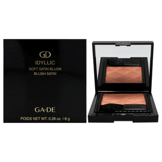 Idyllic Soft Satin Blush Powder - 26 Honey Bronze by GA-DE for Women - 0.28 oz Blush