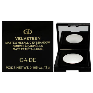 Velveteen Matte and Metallic Eyeshadow - 227 White Whisper by GA-DE for Women - 0.105 oz Eye Shadow