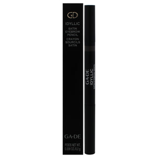 Idyllic Satin Eyebrow Pencil - 600 Grey Brown by GA-DE for Women - 0.008 oz Eyebrow Pencil