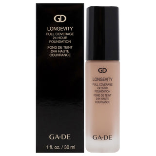 Longevity Full Coverage 24Hr Foundation - 551 Fair Beige by GA-DE for Women - 1 oz Foundation