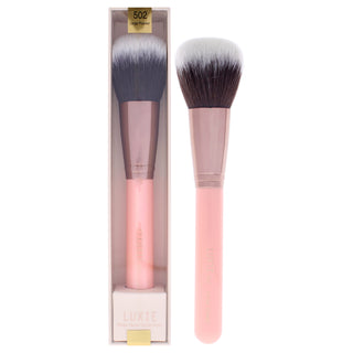 Luxie Rose Gold Large Powder Brush for Women - Professional Makeup Brush for Flawless Application