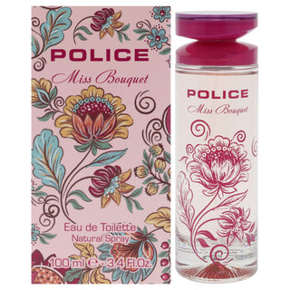 Miss Bouquet by Police for Women - 3.4 oz EDT Spray - Floral Fragrance for Her