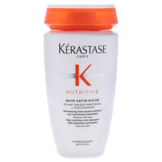 Kerastase Nutritive Bain Satin Riche Shampoo for Unisex - 8.5 oz Shampoo