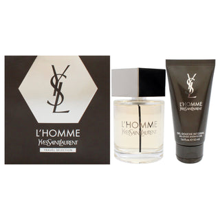 LHomme by Yves Saint Laurent for Men - 2 Pc Gift Set 3.3oz EDT Spray, 1.6oz Shower Gel