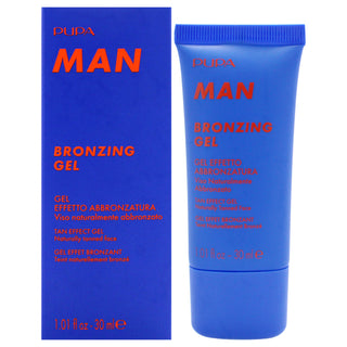 Pupa Milano Bronzing Gel Tan Effect for Men - 001 Light Medium, 1.01 oz - Bronzer