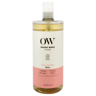 Daily Hydration Cleansing Face Wash by Organic Works for Women - 33.8 oz Cleanser (Refill)