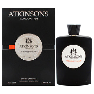 Atkinsons 41 Burlington Arcade Men's 3.4 oz Eau de Parfum Spray - Sophisticated Fragrance for Him