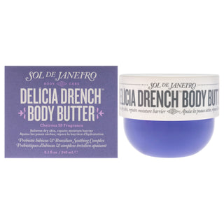 Delicia Drench Body Butter by Sol de Janeiro for Women - Luxurious Hydration for Soft, Smooth Skin