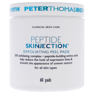 Peter Thomas Roth Peptide Skinjection Exfoliating Peel Pads - 60 Pc - All Skin Types, Unisex
