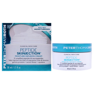 Peter Thomas Roth Peptide Skinjection Moisture Infusion Cream for Unisex - 1.7 oz (Refillable) - Hydrating Facial Cream for All Skin Types
