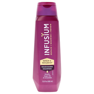 Repair and Replenish Nourishing Shampoo by Infusium - 13.5 oz, Unisex Shampoo for Healthy, Beautiful Hair